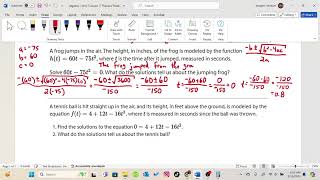 Algebra 1 Unit 7 Lesson 17 Practice Problems