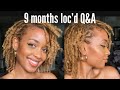 9 Month Loc Update and Q&A | How I Keep My Locs Curly!