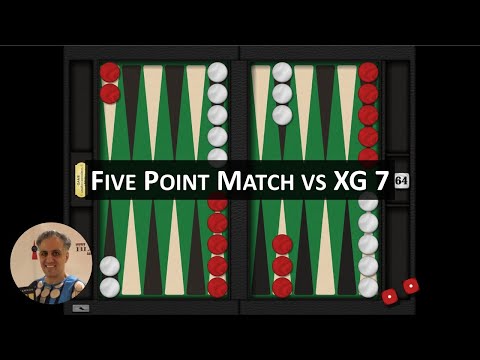 Five Point Backgammon Match vs XG 7