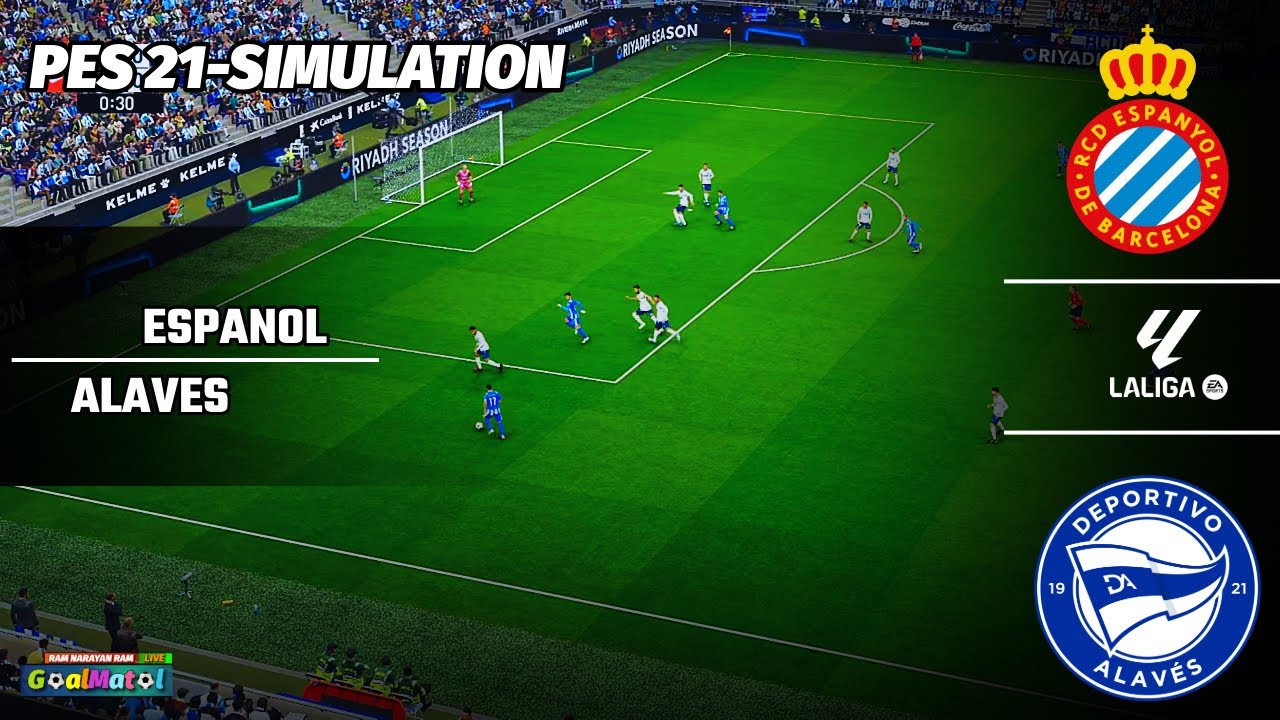 ESPANYOL vs ALAVÉS | La Liga | PES 21 Simulation | Full Match HD - YouTube