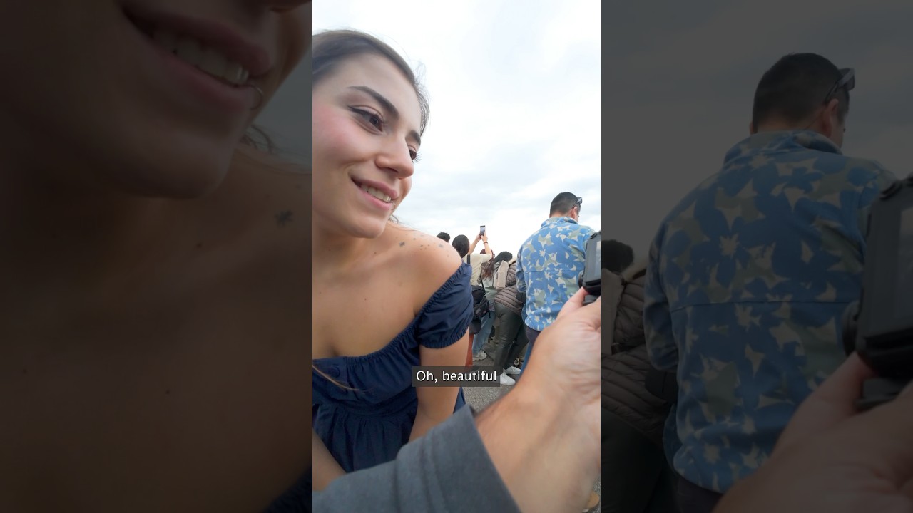 I asked this Italian girl for 3 min of her time! 