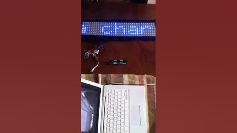 OctoWS2811 + Teensy 3 + scrolling text