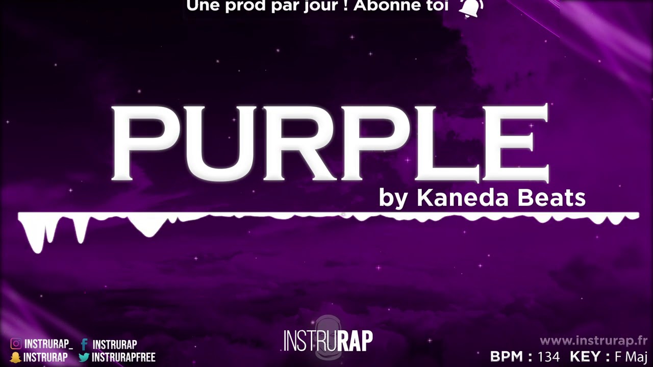 [FREE] Instru Rap Trap/Guitare/Love - PURPLE - Prod. By KANEDA BEATS