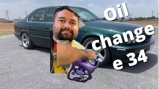 bmw e 34 540i oil change 540i e34