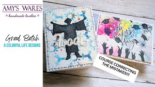 USE THOSE BACKGROUNDS! Quick Batch GRAD CARDS with pre-batched items! WOOT Stenciling!