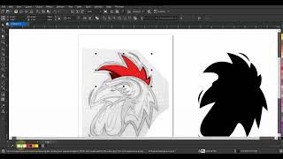 How To Create Rooster Logo Design In Coreldraw 2022 - Sketch To Vector - Ahsan Sabri