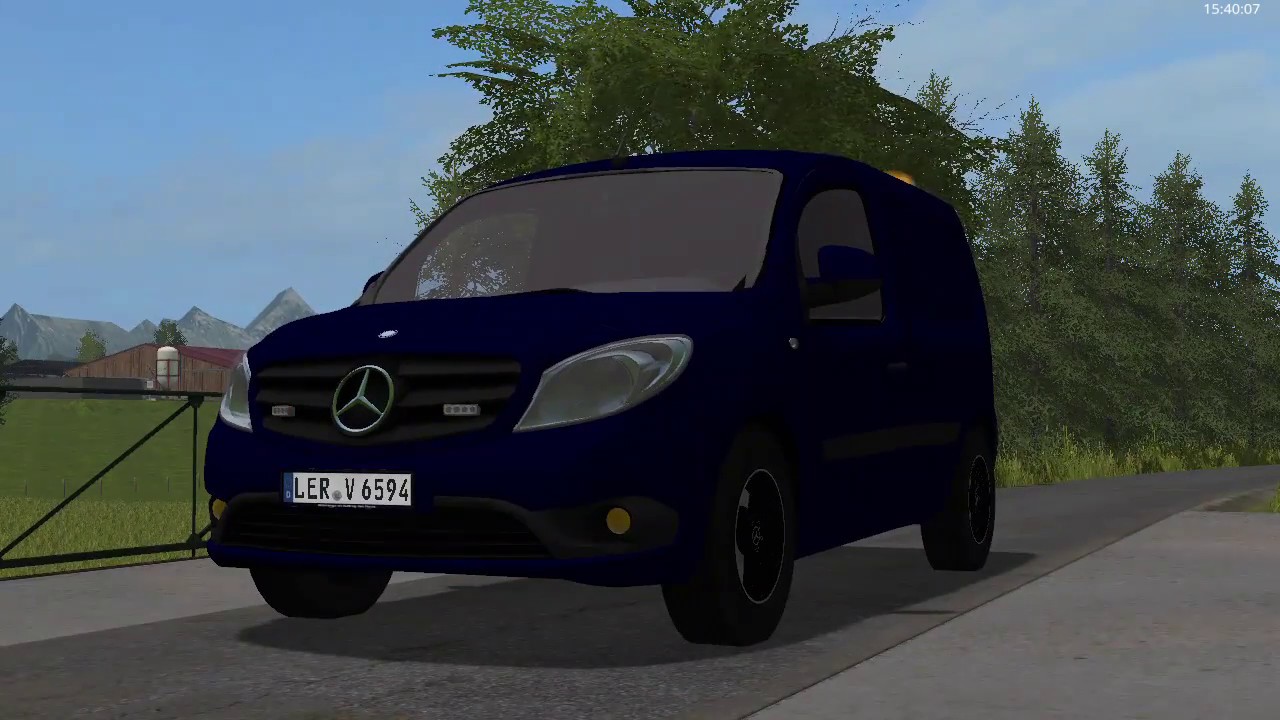 FS17 Mercedes Citan 108 CDI lampen test - YouTube