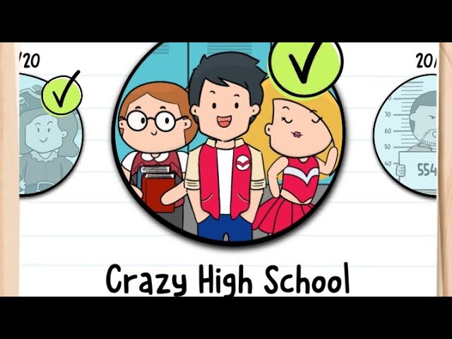 Brain Test 2 Tricky Stories Crazy High School All Levels 1-20 Solution  Walkthrough 