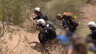 Phoenix fire crews rescue multiple hikers from Camelback Mountain on Monday