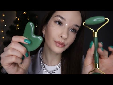 АСМР Массаж лица роллером и гуаша. Персональное внимание ASMR