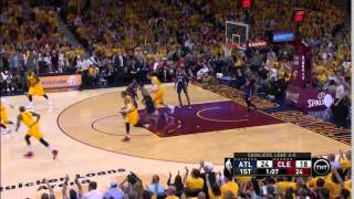 NBA, playoff 2015, Hawks vs. Cavaliers, Round 3, Game 3, Move 13, Matthew Dellavedova, 3 pointer