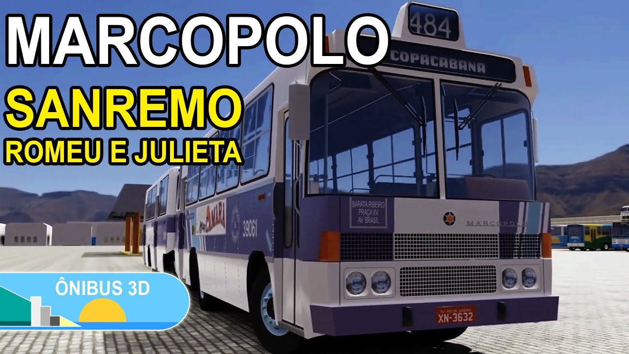 Marcopolo Sanremo MB OF-1313 Paraense Romeu e Julieta - Blender 3d animation - Parte 2