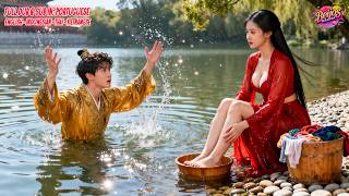 Garota Lavando Roupa no Rio Salva Jovem Afogado… Ele Era Príncipe e Quer Casar!