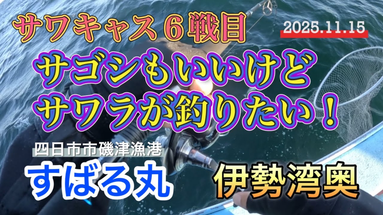 【伊勢湾奥】サワキャス6戦目 サゴシもいいけどサワラが釣りたい！