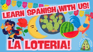 🎉🌜🌹Learn Spanish With Lotería Time! All Spanish Bingo Fun!🌵🍉✨