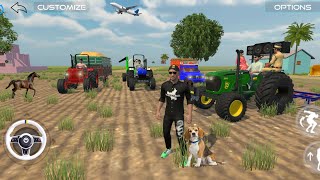 Farming Tractor|Wheat loading By Pickup🛻😱|JOHN DEERE with Cultivater👍#androidgameplay#tractor#pickup screenshot 1