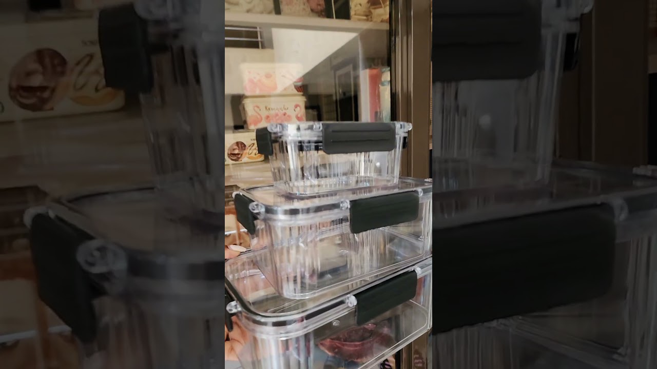 Refrigerator With Lid Fresh lock⏩ Material. : ACYRIC⏩ Capacity. :1800ml , 1200ml && 800ml❇️Ksh 1900