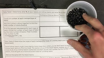 Beanium Average Atomic Mass Lab