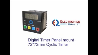 Digital Timer Panel mount 72*72mm