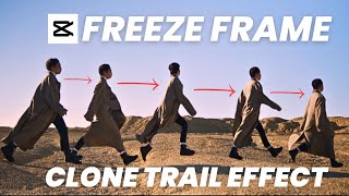 CapCut Tutorial: Advance Freeze Frame Clone Trail Effect.