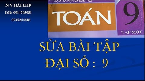 Bài đầu toán 9 tập 1 giải bt sgk