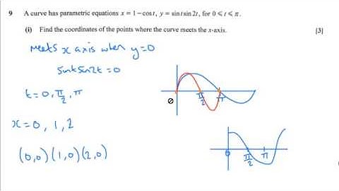 OCR Core 4 June 2016 q9iv - A2 Maths - Parametric Equations