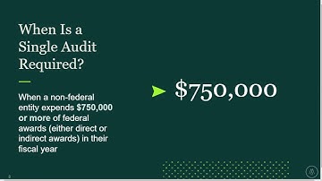 Single Audit Overview: Uniform Guidance and Common Findings