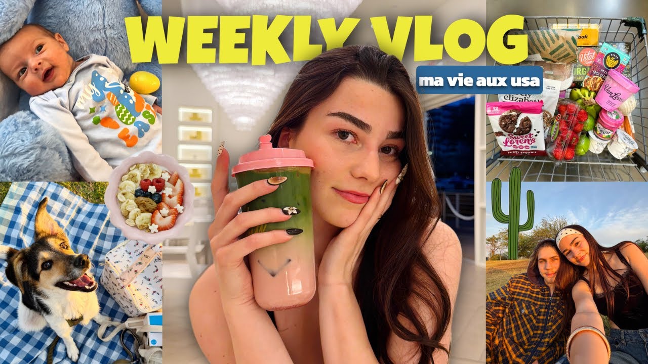 VLOG DANS MA VIE AUX USA : courses, pique-nique et moments précieux