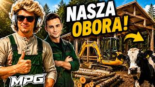 🤩ZBUDOWALIŚMY PIERWSZĄ😱OBORĘ DLA KRÓW!🔥PO TANIOŚCI!🤣 #MPG...