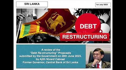 Sri Lanka: Debt Restructuring