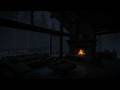 Cozy Cabin Rain Sounds for Deep Sleep 24/7 🌧️ Fireplace & Night Rain Ambience (No Ads)