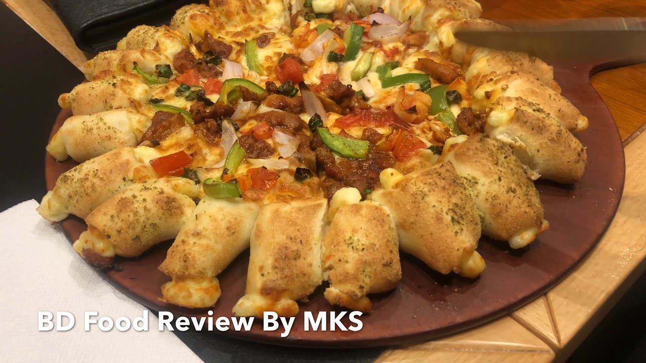 Cheesy Bite BBQ Temptation Pizza Hut BD Food Review by MKS YouTube
