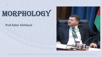 Morphology (10) : Morphological Analysis