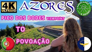 4K Car Drive - Pico dos Bodes viewpoint to Povoação village - AZORES - Viral