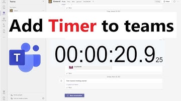 How To Add Timer To Teams Meeting |  How to Add Stopwatch to Teams | Timer for Microsoft Teams