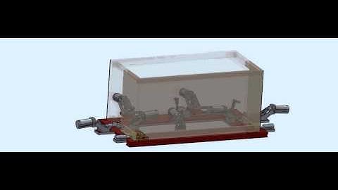Pneumatic welding fixture simulation