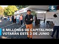 ¿Cuántos candidatos participan en las elecciones de este 2 de junio en la capital?