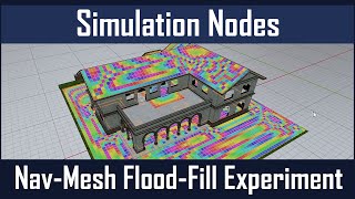 Flood Fill Experiment - Blender Simulation Nodes