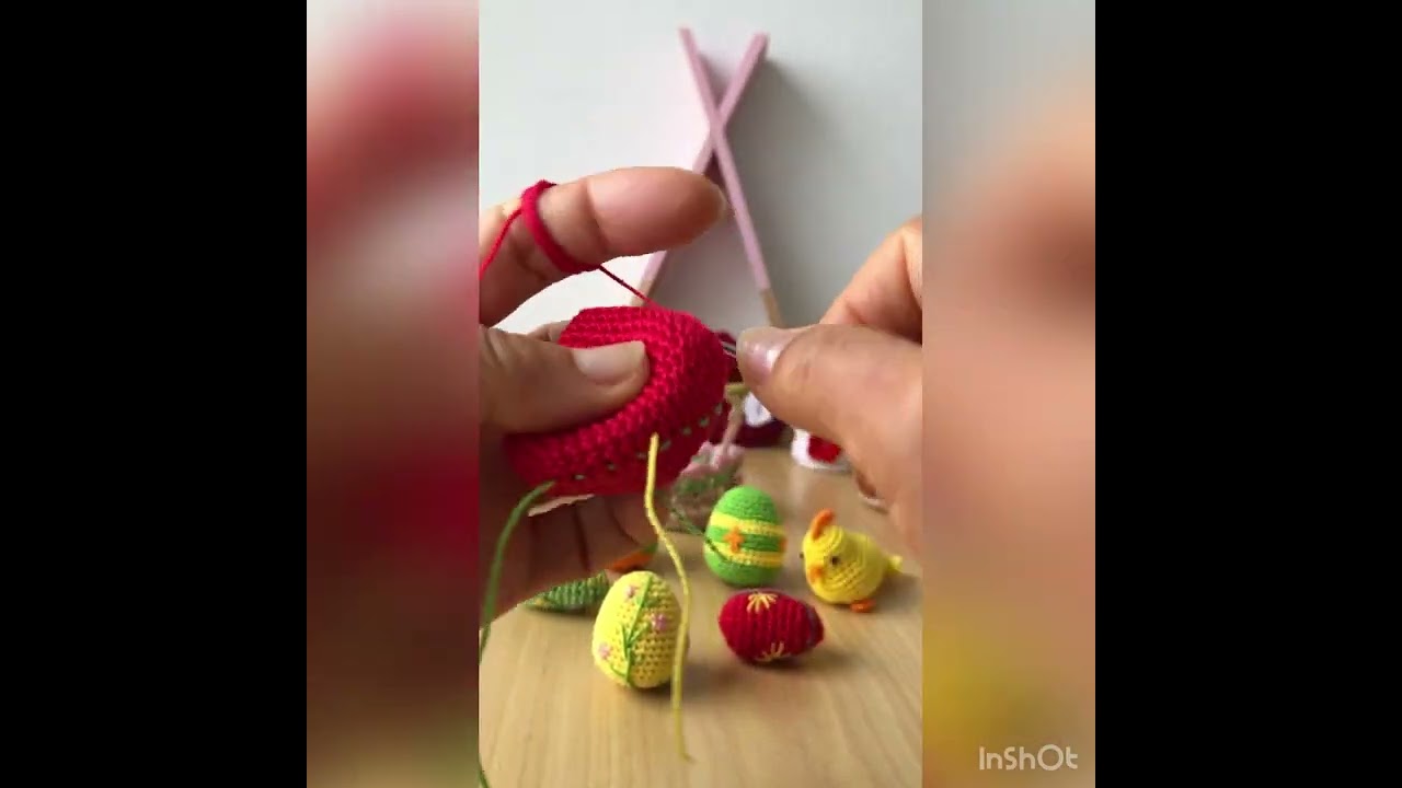 Ouă croșetate de Paște- Vă doresc un Paște fericit￼ ! -🐣🧺🐣🧺🐣￼