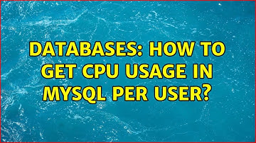 Databases: How to get CPU usage in MySQL per user?