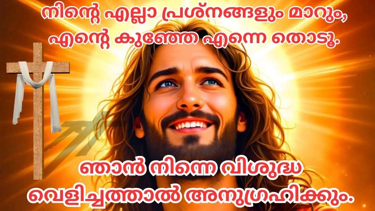 നിന്റെ എല്ലാ പ്രശ്നങ്ങളും മാറും,എന്റെ കുഞ്ഞേ എന്നെ തൊടൂഞാൻ നിന്നെ വിശുദ്ധ വെളിച്ചത്താൽ അനുഗ്രഹിക്കും