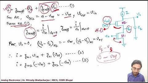 Lecture 22 | Cascode Amplifier | Analog Electronics | Analog Circuits I Dr. Mitradip Bhattacharjee