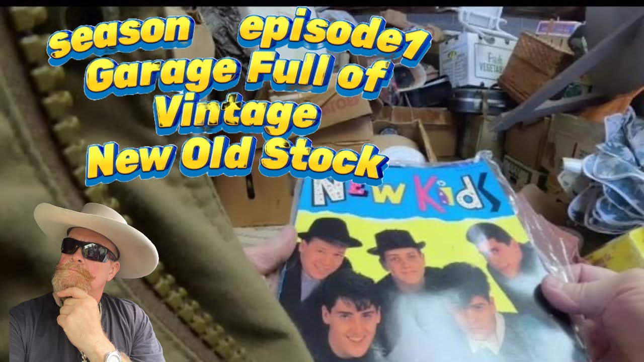 Garage Sale Full of Vintage New Old Stock JACKPOT - YouTube