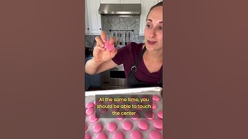 How do you know when macarons are done baking?