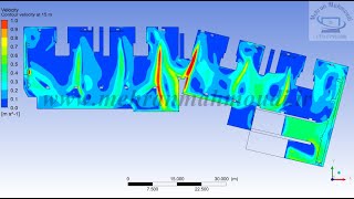 CFD simulation (CO and Fire) of the ventilation system of a parking garage to optimize the design