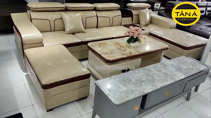 Mẫu sofa da cao cấp hiện đại