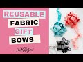 Make your own reusable fabric gift bows  free sewing pattern