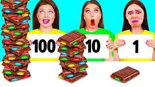 تحدي 100 طبقة من الطعام | معركة الغذاء الملحمية TeenTeam Challenge