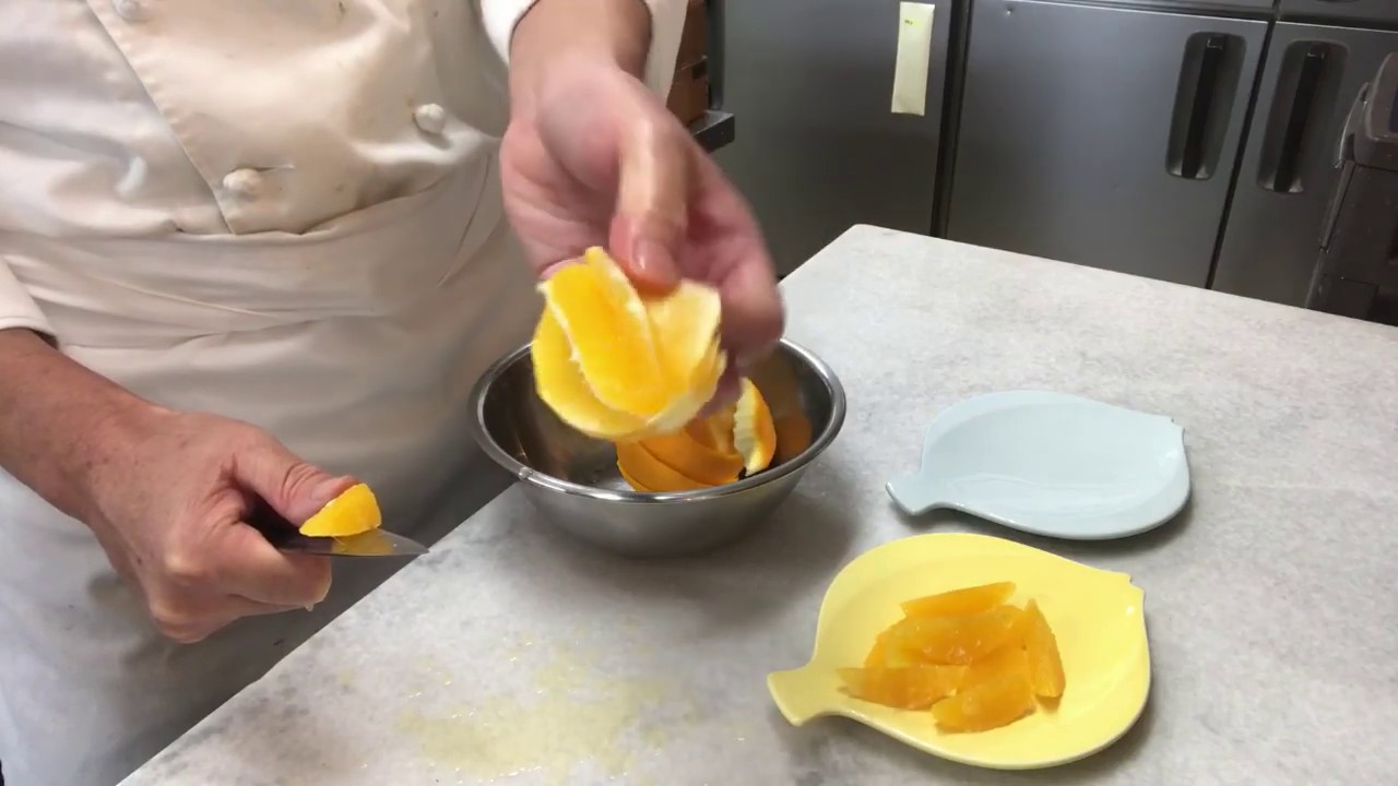 パティシエ オレンジ 皮のむき方 How To Peel Orange Youtube