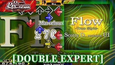 【DDR SN】 Flow (True style) [DOUBLE EXPERT] 譜面確認＋クラップ